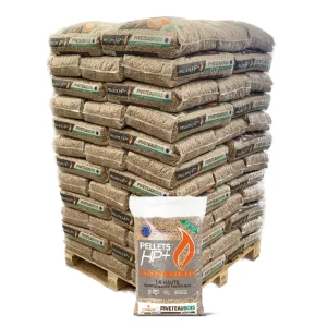 Peleți HP+ Wood Piveteau ENplus A1 – Palet 1080 kg (72 saci x 15 kg) Peleți HP+ Wood Piveteau ENplus A1 – Palet 1080 kg (72 saci x 15 kg)