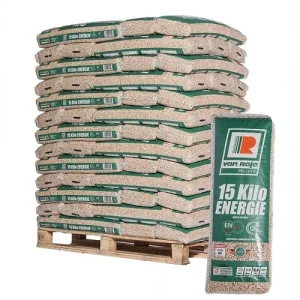 Peleți Van Roje ENplus A1 – Palet 975 kg (65 saci x 15 kg) Peleți Van Roje ENplus A1 – Palet 975 kg (65 saci x 15 kg)